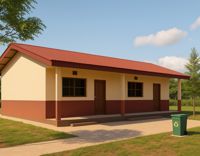 Construction ou équipement de blocs de deux salles de classes